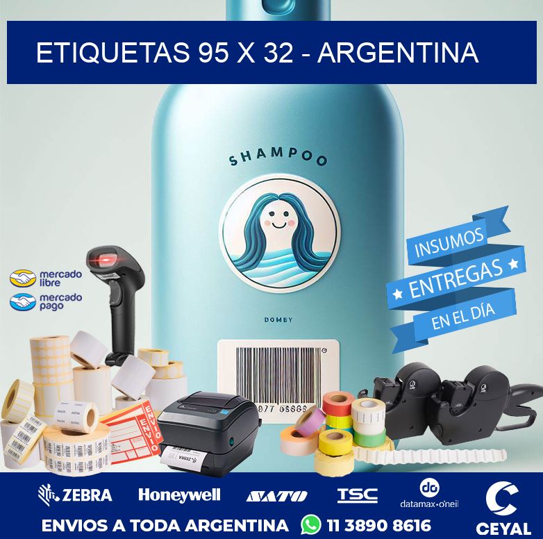 ETIQUETAS 95 x 32 - ARGENTINA