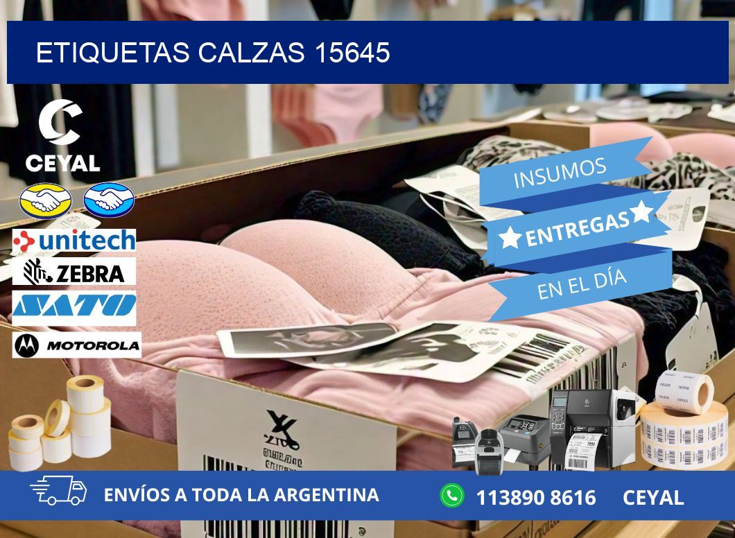 ETIQUETAS CALZAS 15645