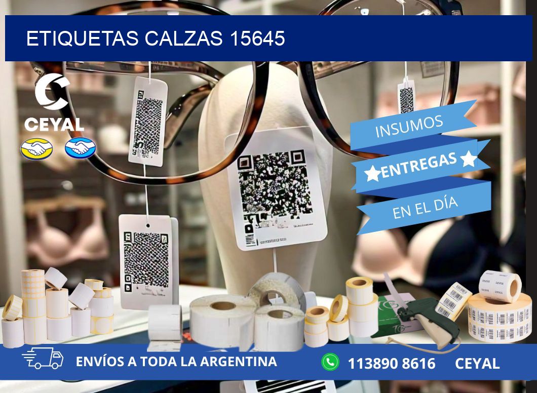ETIQUETAS CALZAS 15645