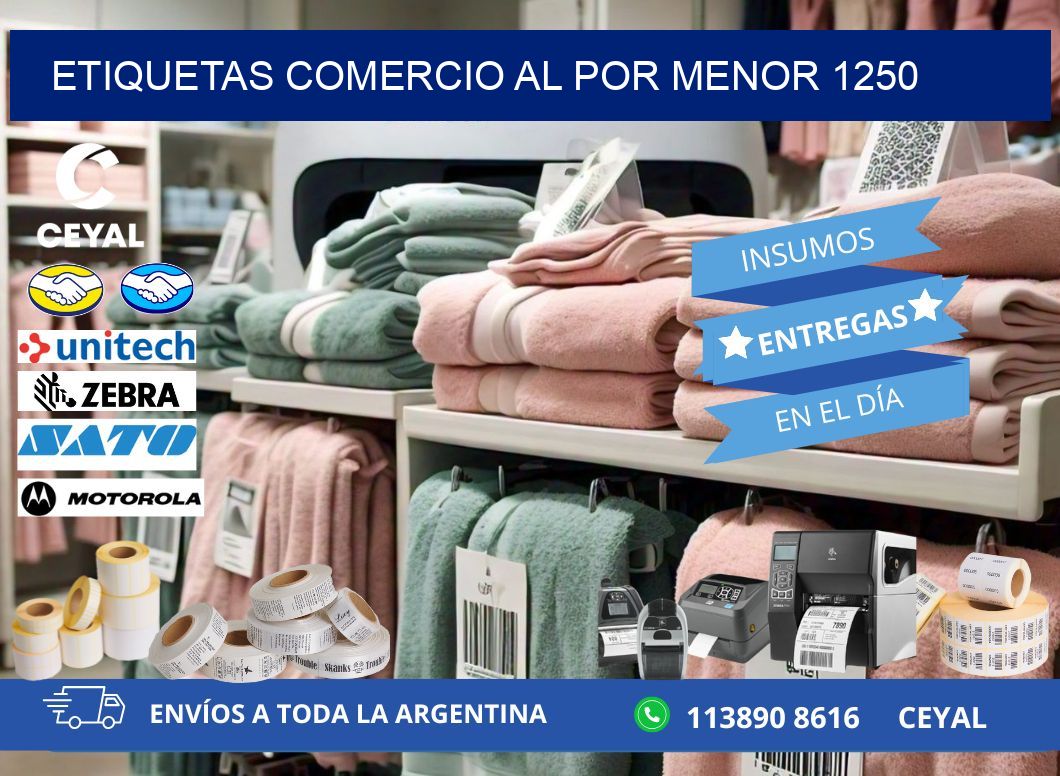 ETIQUETAS COMERCIO AL POR MENOR 1250