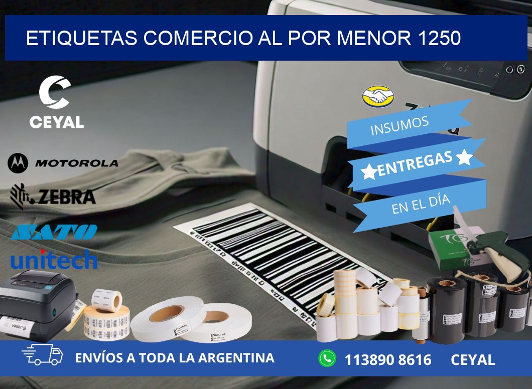 ETIQUETAS COMERCIO AL POR MENOR 1250