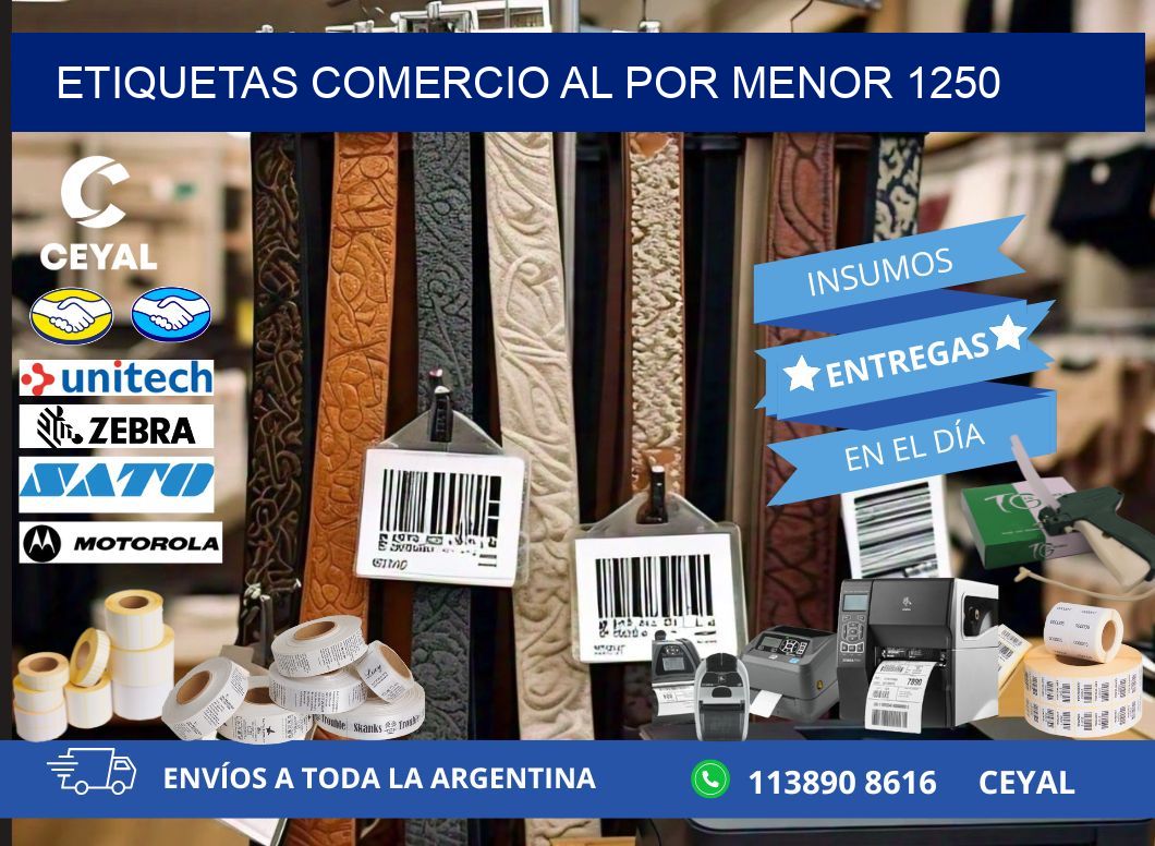 ETIQUETAS COMERCIO AL POR MENOR 1250