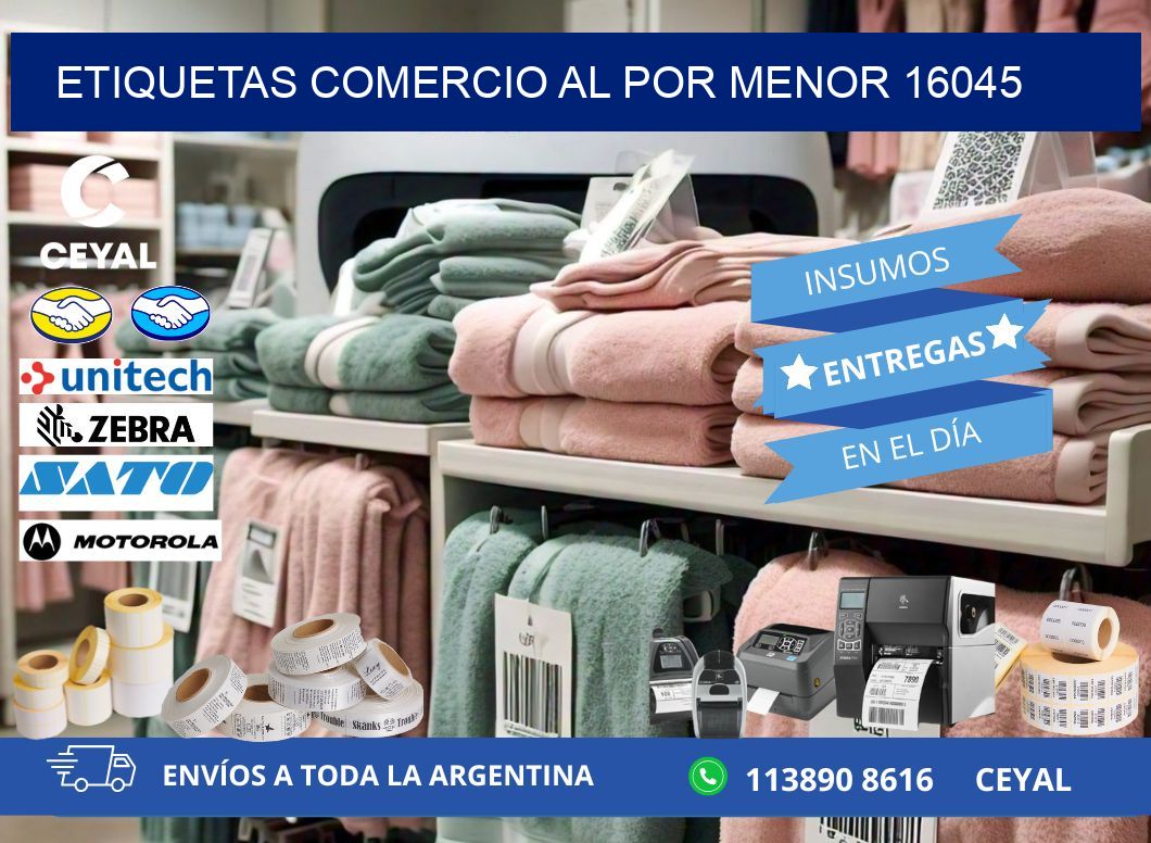 ETIQUETAS COMERCIO AL POR MENOR 16045