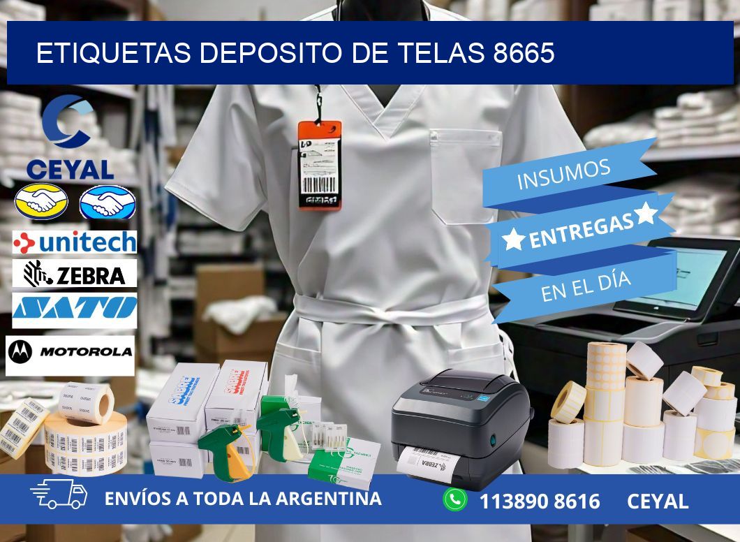 ETIQUETAS DEPOSITO DE TELAS 8665