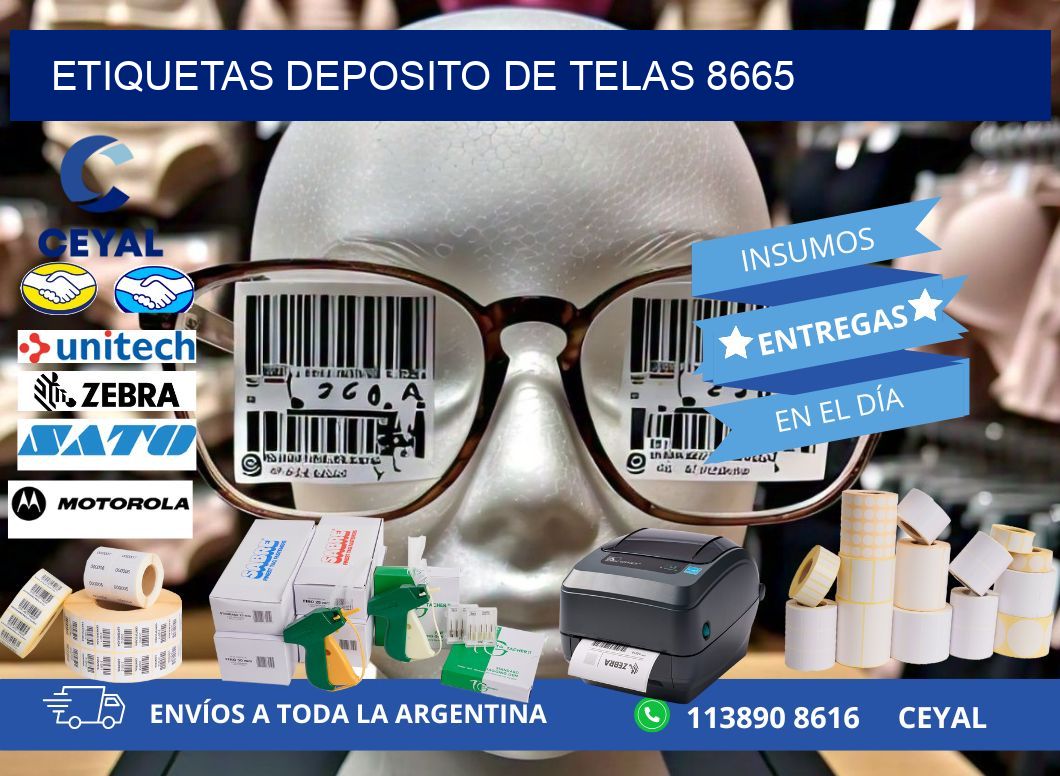 ETIQUETAS DEPOSITO DE TELAS 8665
