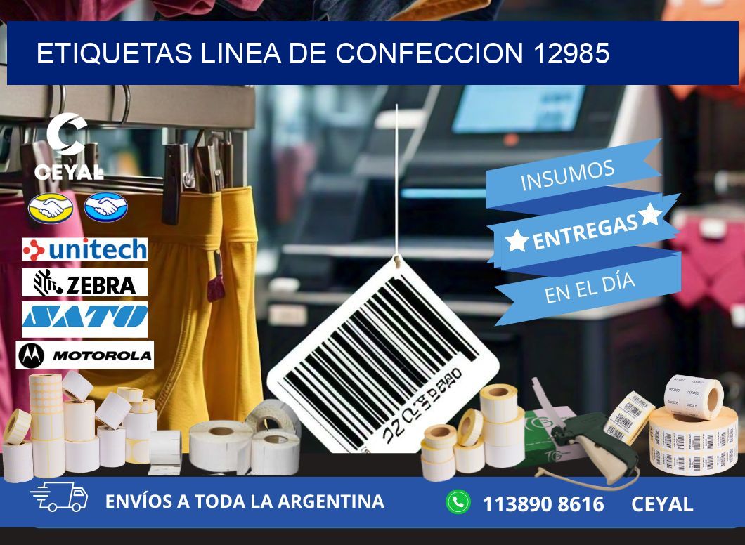 ETIQUETAS LINEA DE CONFECCION 12985