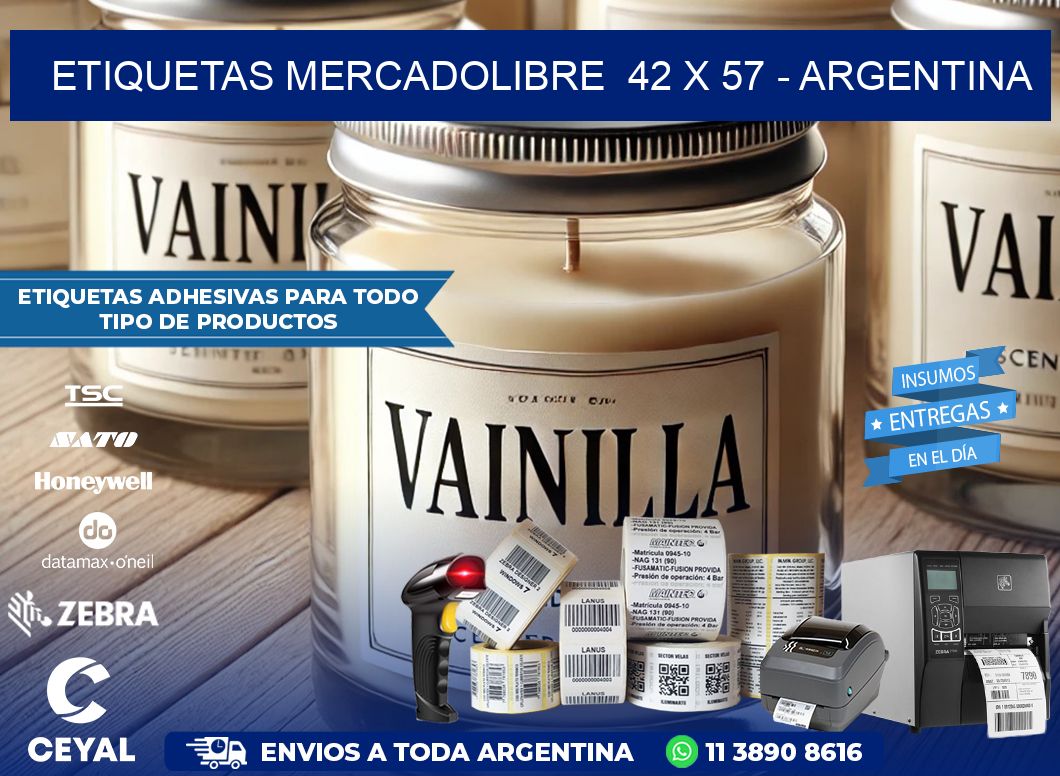 ETIQUETAS MERCADOLIBRE  42 x 57 – ARGENTINA