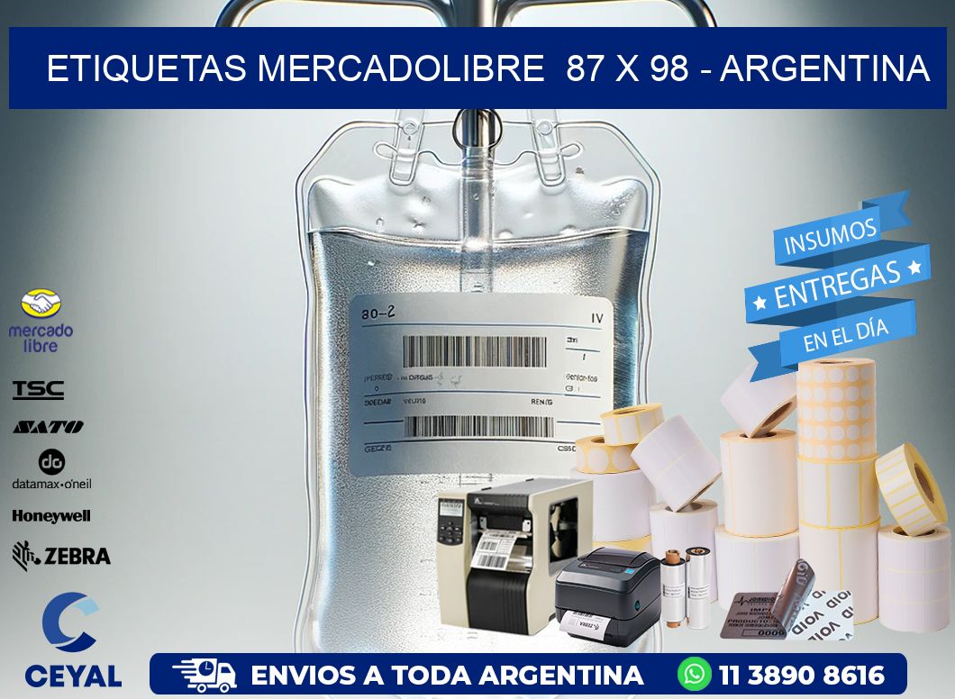 ETIQUETAS MERCADOLIBRE  87 x 98 – ARGENTINA