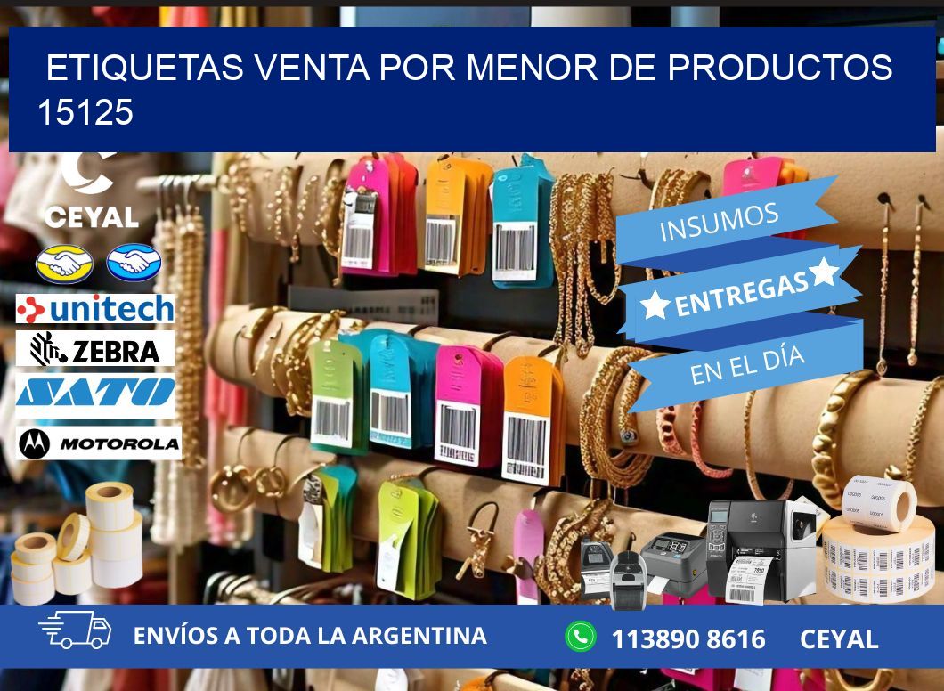 ETIQUETAS VENTA POR MENOR DE PRODUCTOS 15125