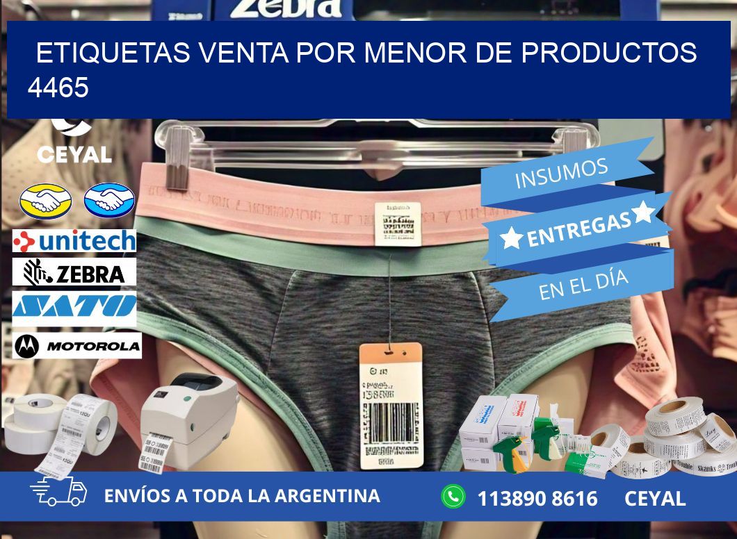 ETIQUETAS VENTA POR MENOR DE PRODUCTOS 4465