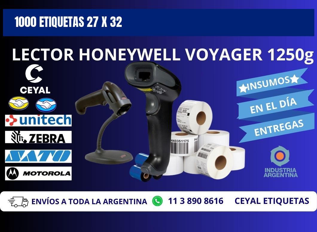 1000 ETIQUETAS 27 x 32