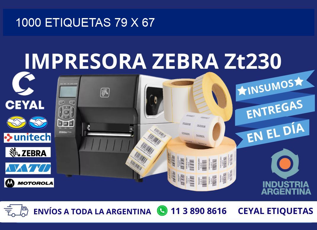 1000 ETIQUETAS 79 x 67