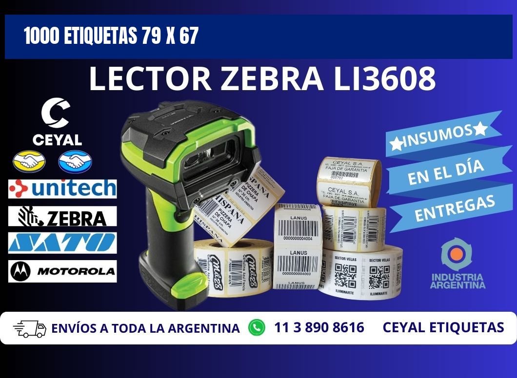 1000 ETIQUETAS 79 x 67