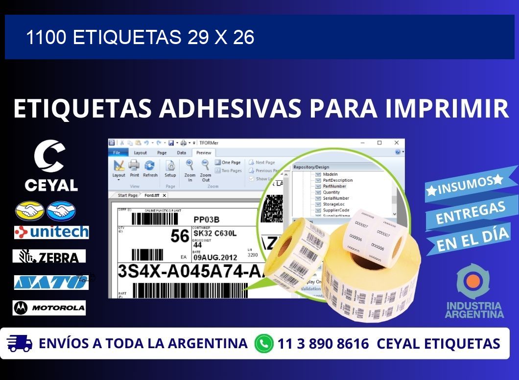 1100 ETIQUETAS 29 x 26