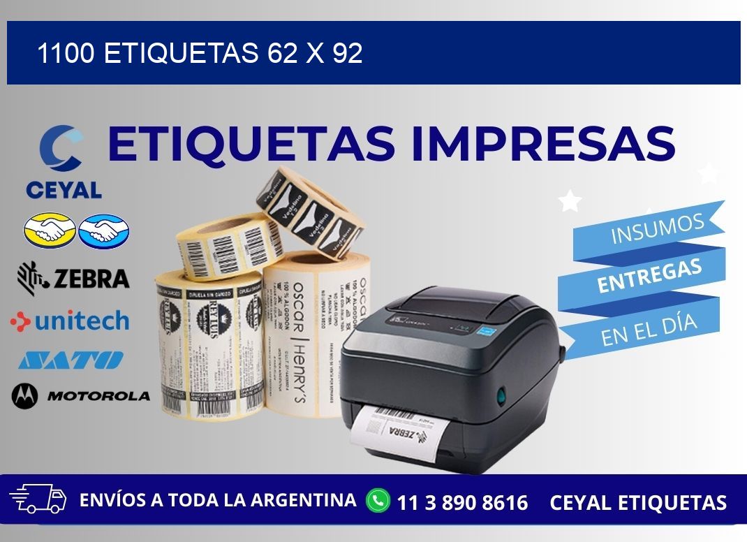 1100 ETIQUETAS 62 x 92
