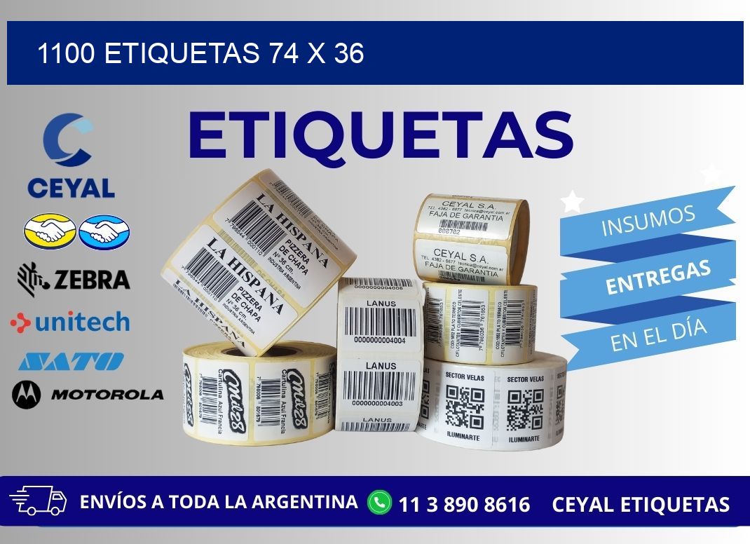1100 ETIQUETAS 74 x 36