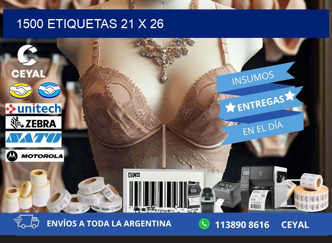 1500 ETIQUETAS 21 x 26