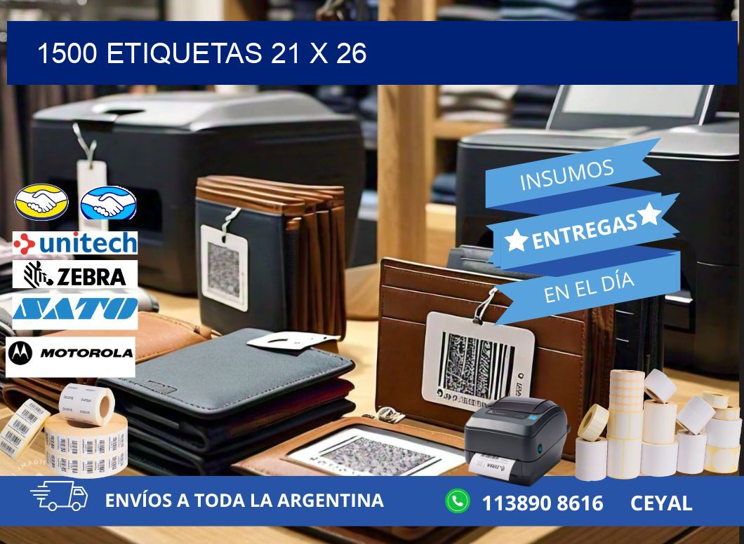 1500 ETIQUETAS 21 x 26