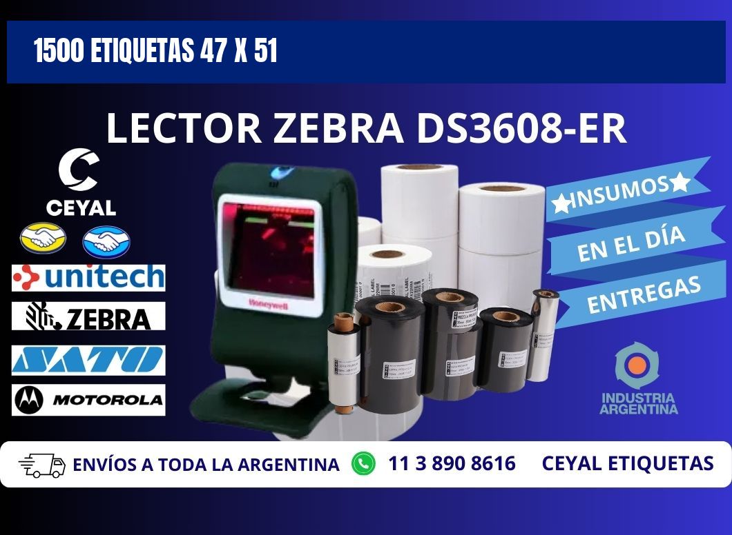 1500 ETIQUETAS 47 x 51