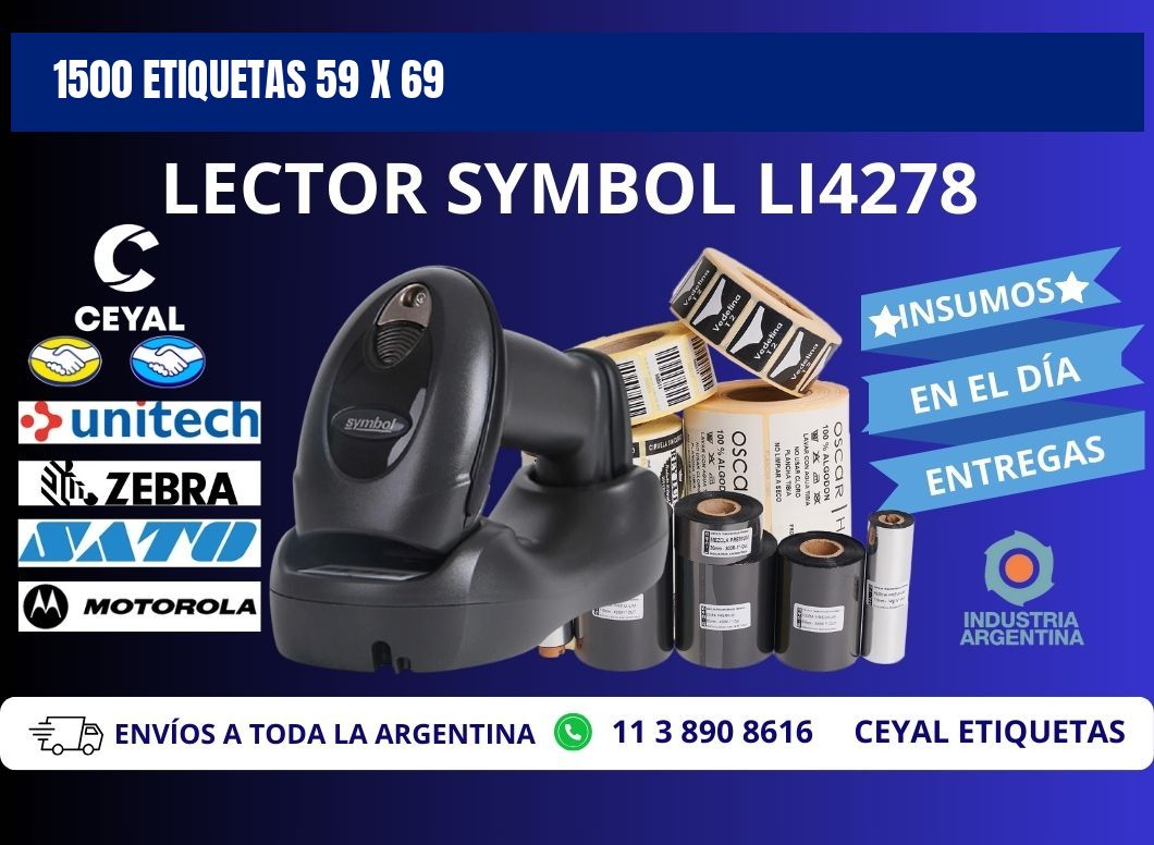 1500 ETIQUETAS 59 x 69