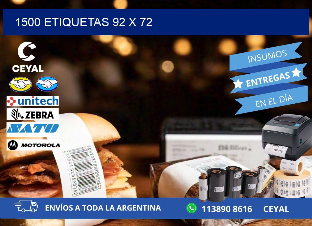1500 ETIQUETAS 92 x 72