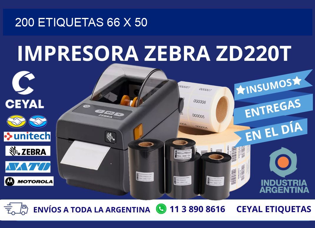 200 ETIQUETAS 66 x 50