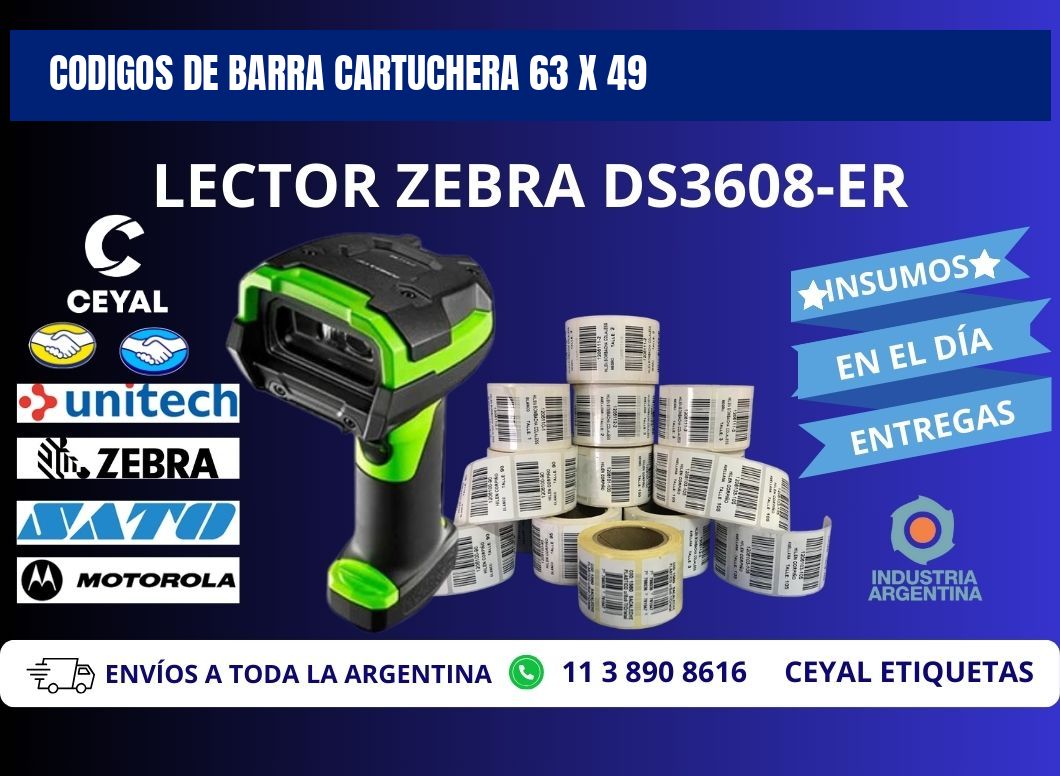 CODIGOS DE BARRA CARTUCHERA 63 x 49