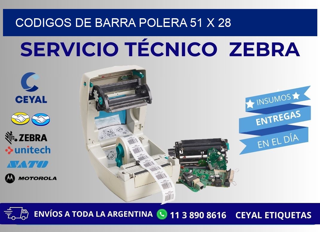 CODIGOS DE BARRA POLERA 51 x 28
