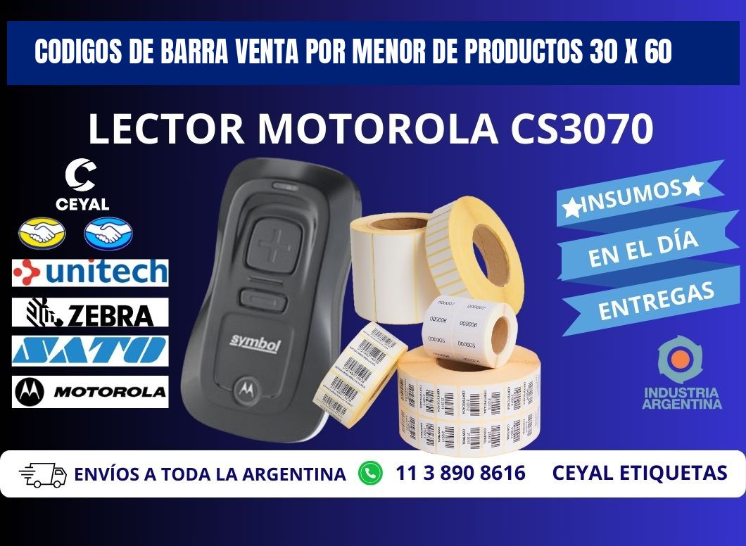 CODIGOS DE BARRA VENTA POR MENOR DE PRODUCTOS 30 x 60