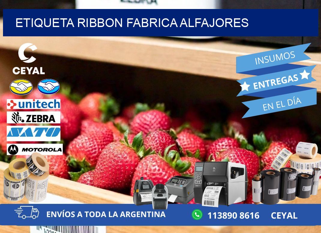 ETIQUETA RIBBON FABRICA ALFAJORES