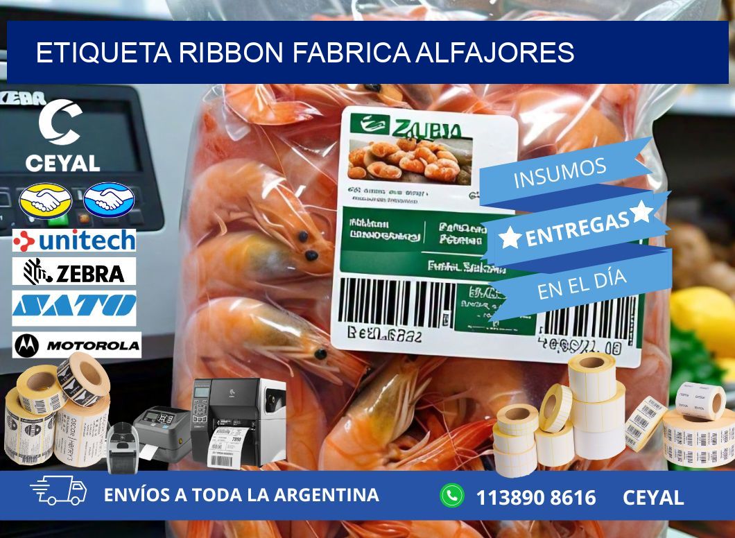 ETIQUETA RIBBON FABRICA ALFAJORES