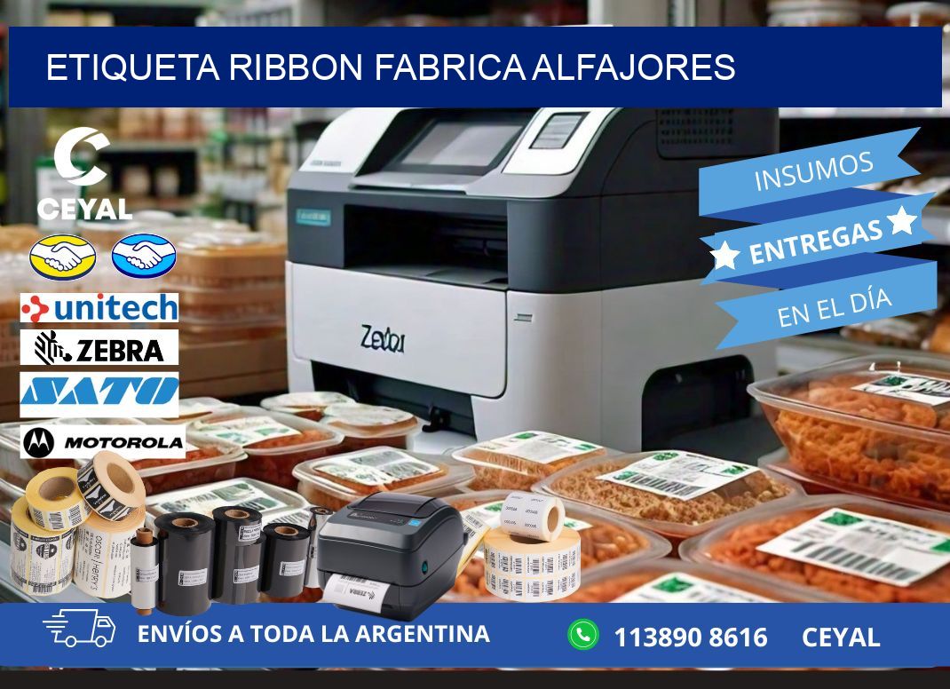 ETIQUETA RIBBON FABRICA ALFAJORES