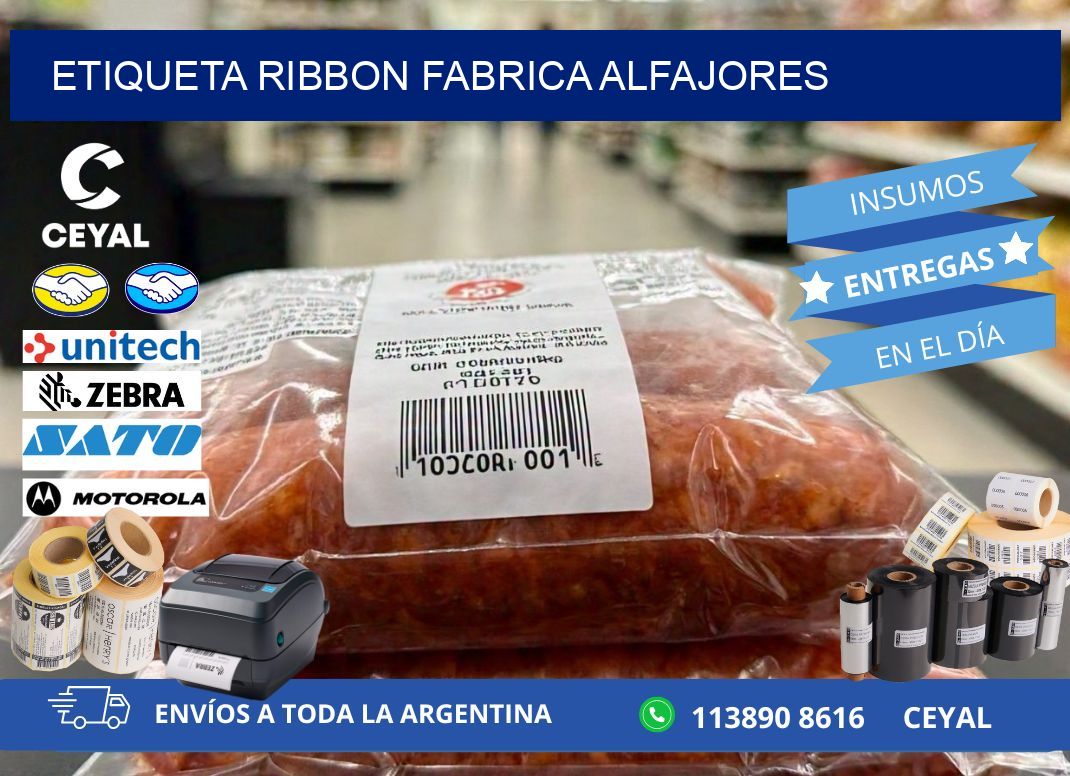 ETIQUETA RIBBON FABRICA ALFAJORES