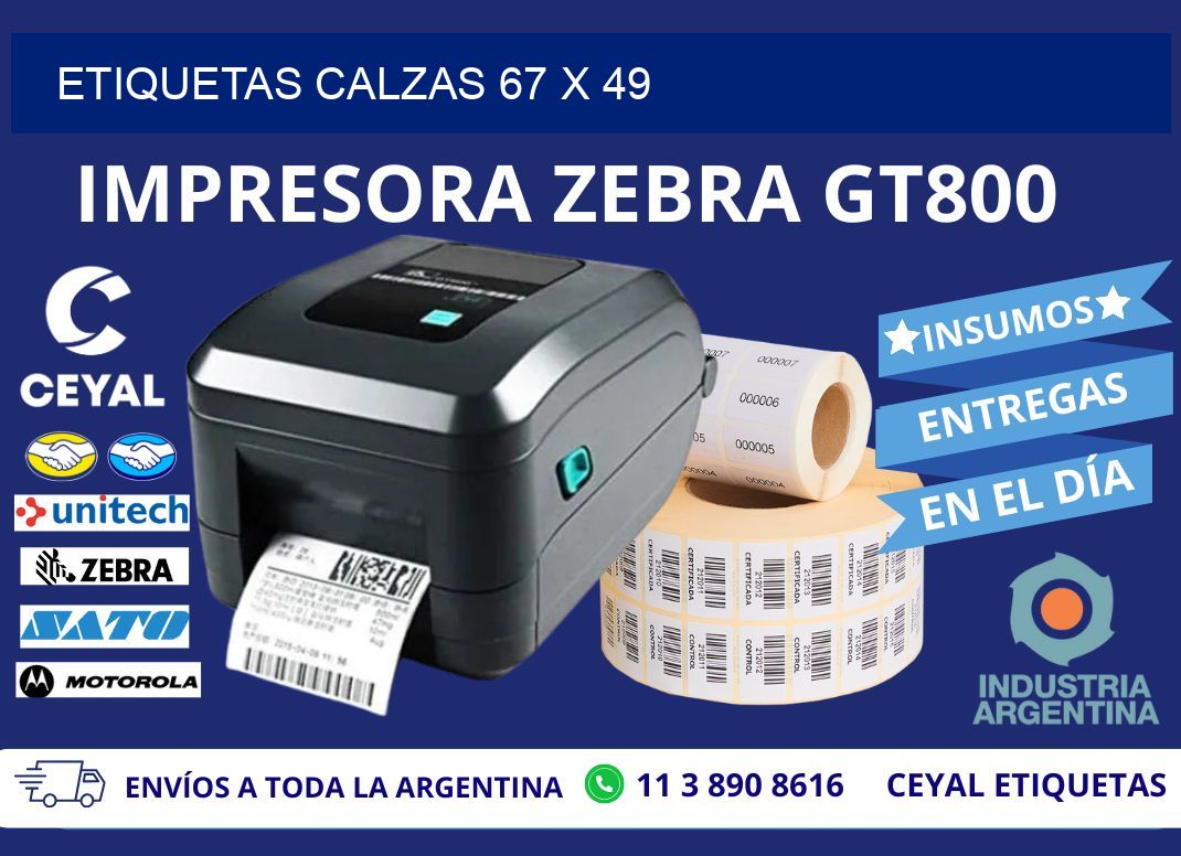 ETIQUETAS CALZAS 67 x 49