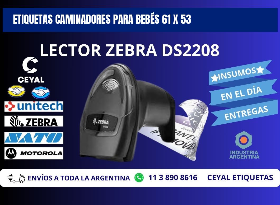 ETIQUETAS CAMINADORES PARA BEBÉS 61 x 53