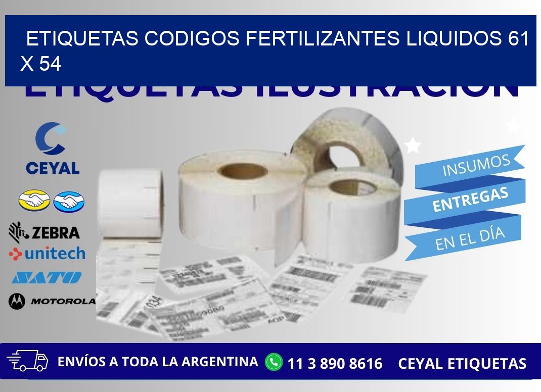 ETIQUETAS CODIGOS FERTILIZANTES LIQUIDOS 61 x 54