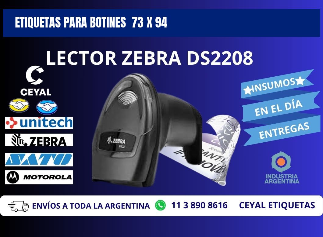 ETIQUETAS PARA BOTINES  73 x 94