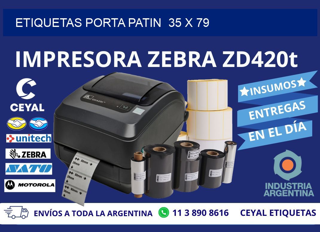 ETIQUETAS PORTA PATIN  35 x 79