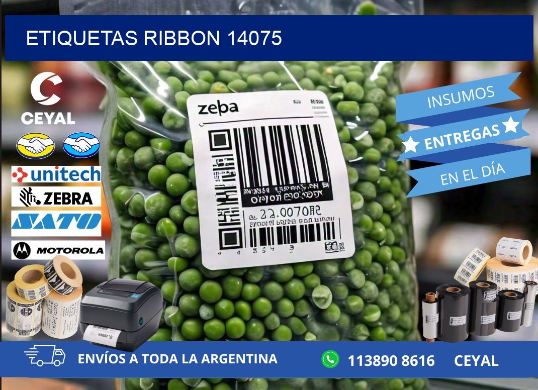 ETIQUETAS RIBBON 14075