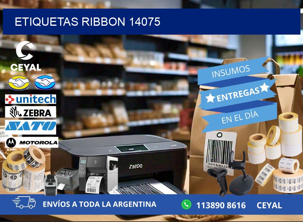 ETIQUETAS RIBBON 14075