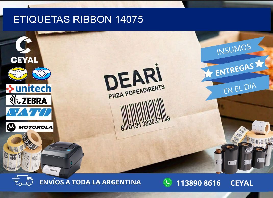 ETIQUETAS RIBBON 14075