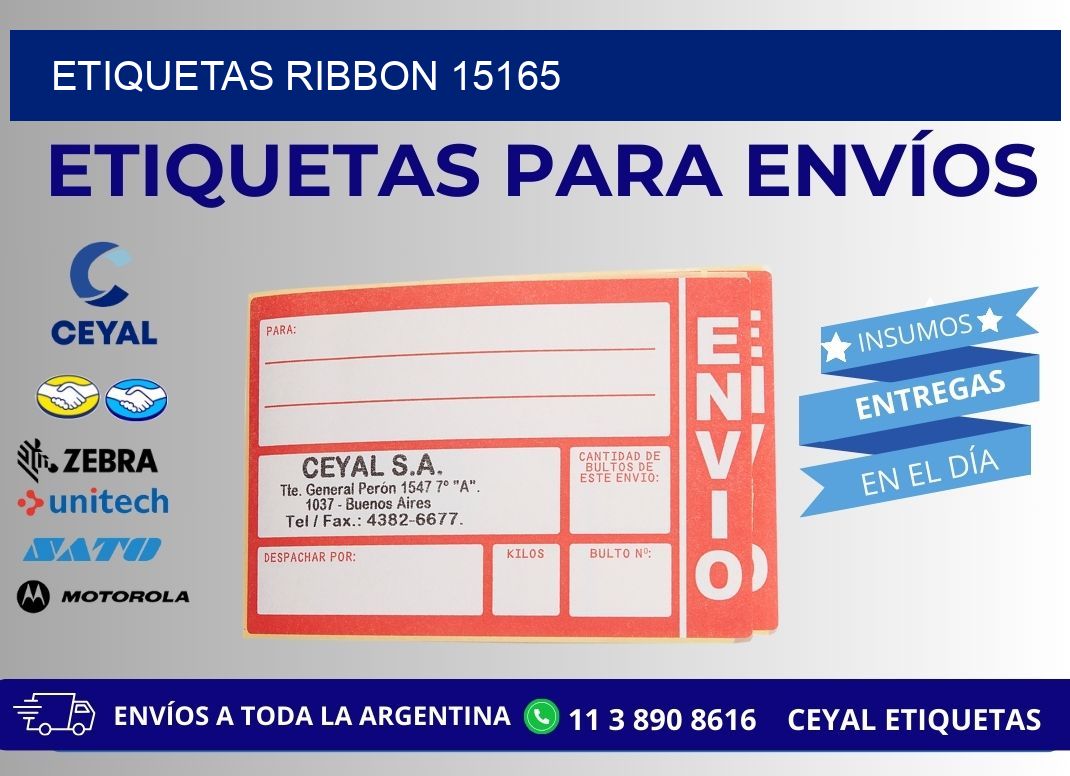 ETIQUETAS RIBBON 15165