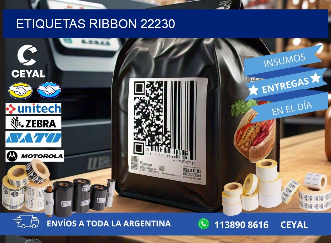 ETIQUETAS RIBBON 22230