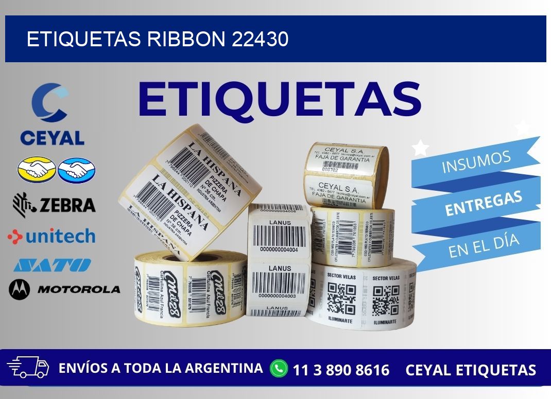 ETIQUETAS RIBBON 22430