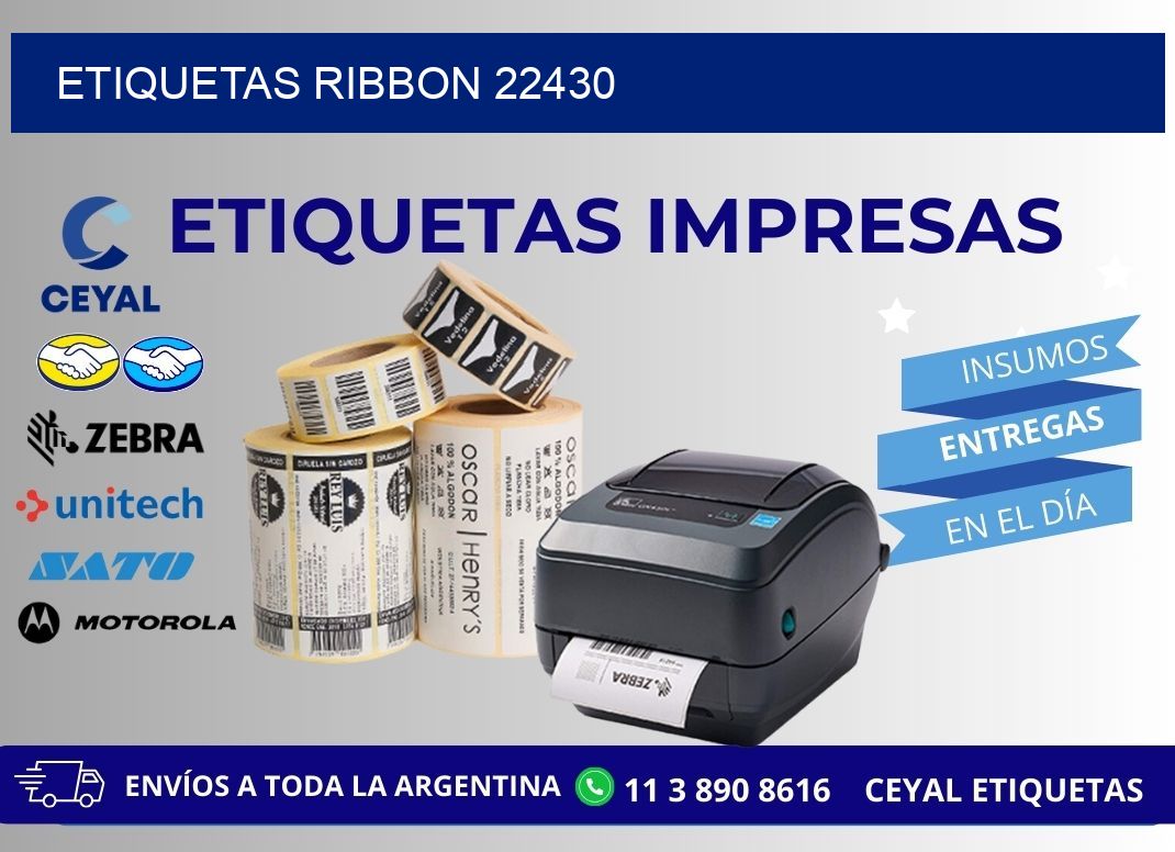ETIQUETAS RIBBON 22430
