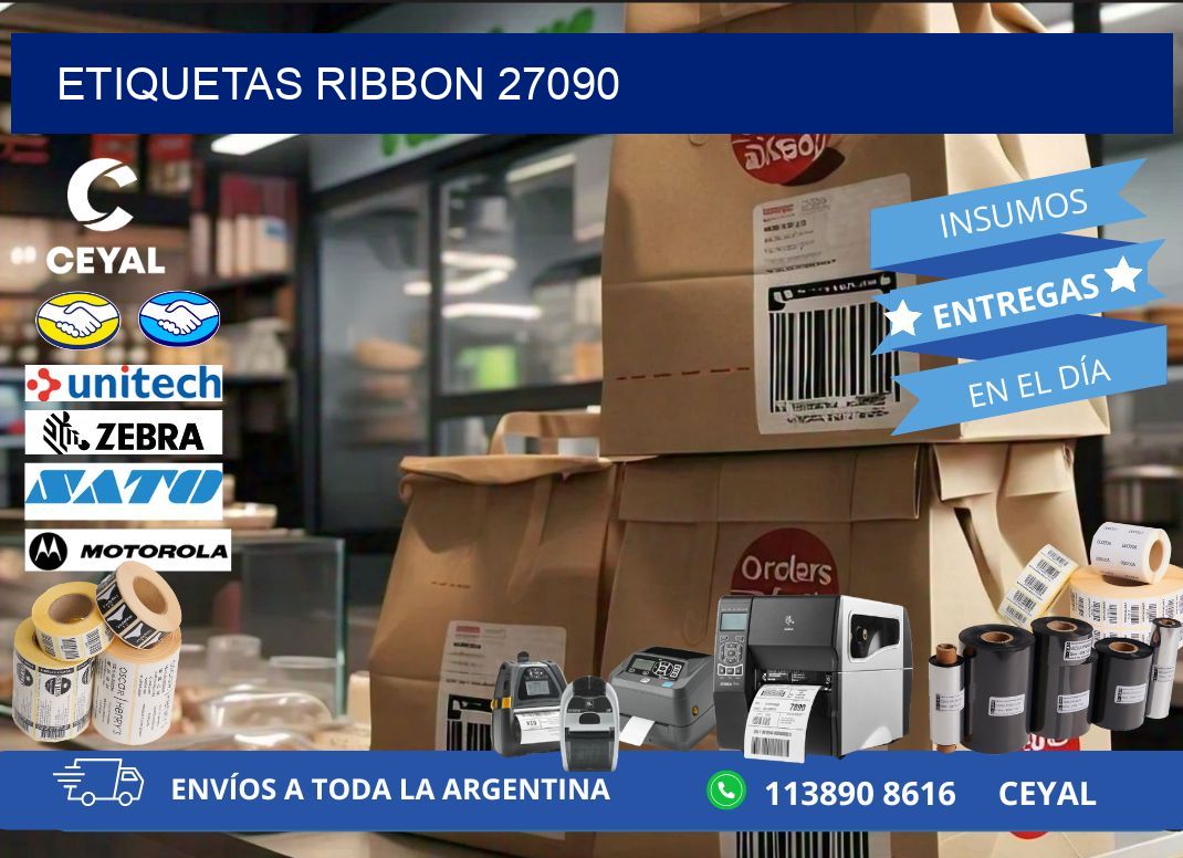 ETIQUETAS RIBBON 27090