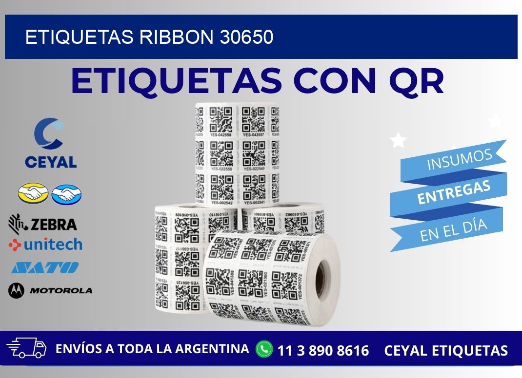 ETIQUETAS RIBBON 30650