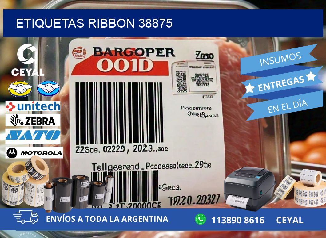 ETIQUETAS RIBBON 38875