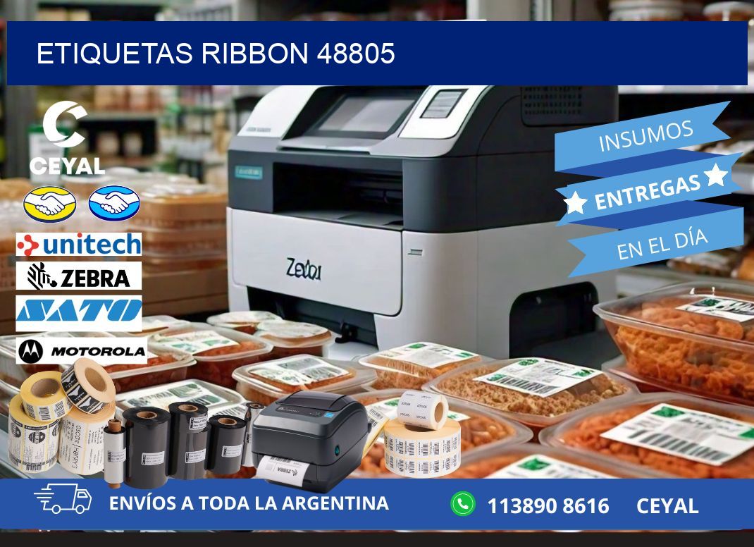 ETIQUETAS RIBBON 48805
