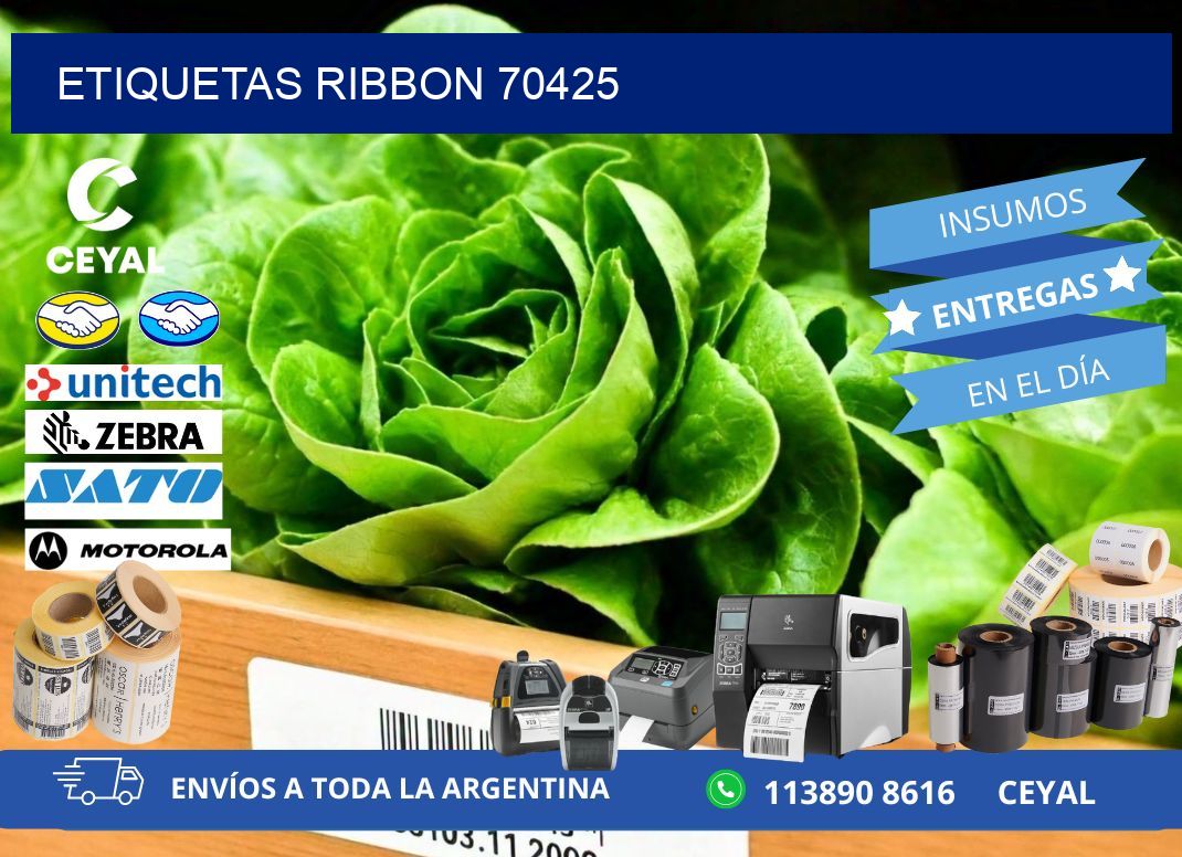 ETIQUETAS RIBBON 70425